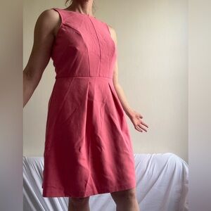 Coral Sleeveless Dress